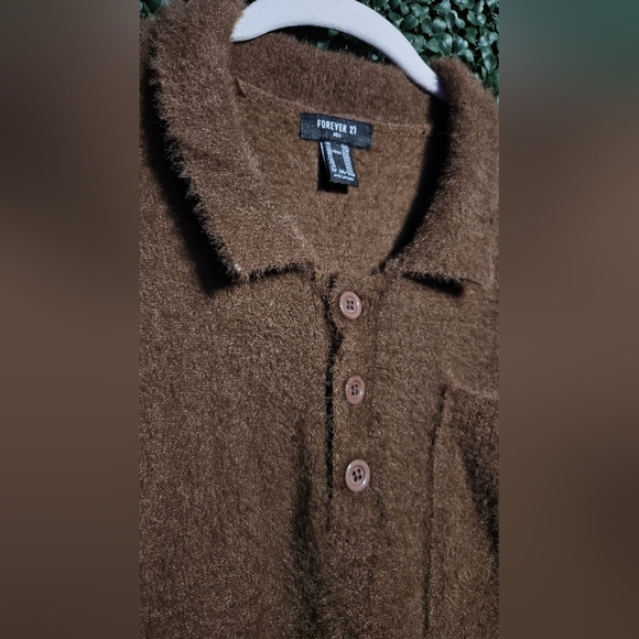 Forever 21 Rich Brown Knit Sweater - Picture 4 of 5